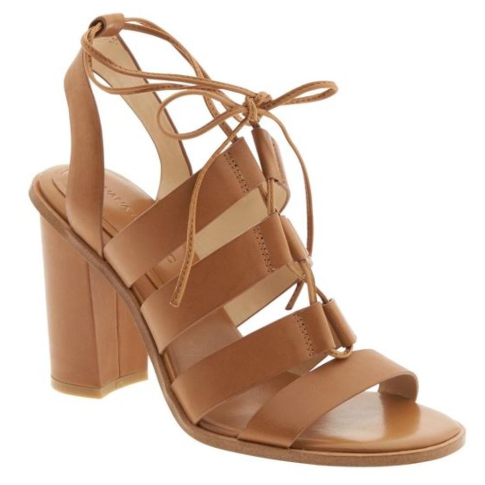 Banana Republic Sandals Women's Sz 6 Rosella Ghillie Chunky Lace-Up